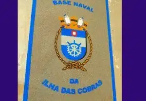 Tapete com Brasão Base naval Ilha das cobras - Real Tapetes