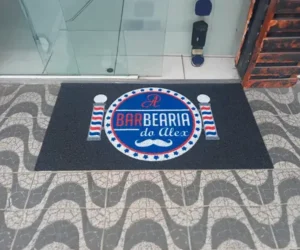 Tapetes personalizados para salões de beleza e barbearias - Real tapetes